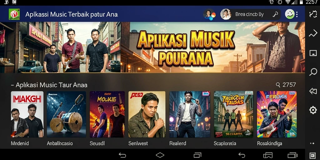 Tampilan gameplay aplikasi musik 2757 yang menarik dan interaktif.