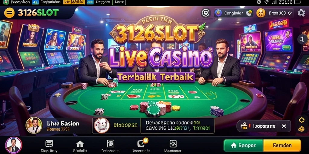 Tampilan gameplay Live Casino di 3126SLOT yang seru dan interaktif.