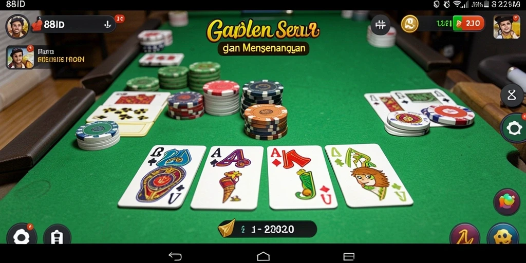 Screenshot utama 88ID menampilkan gameplay seru Gaple.