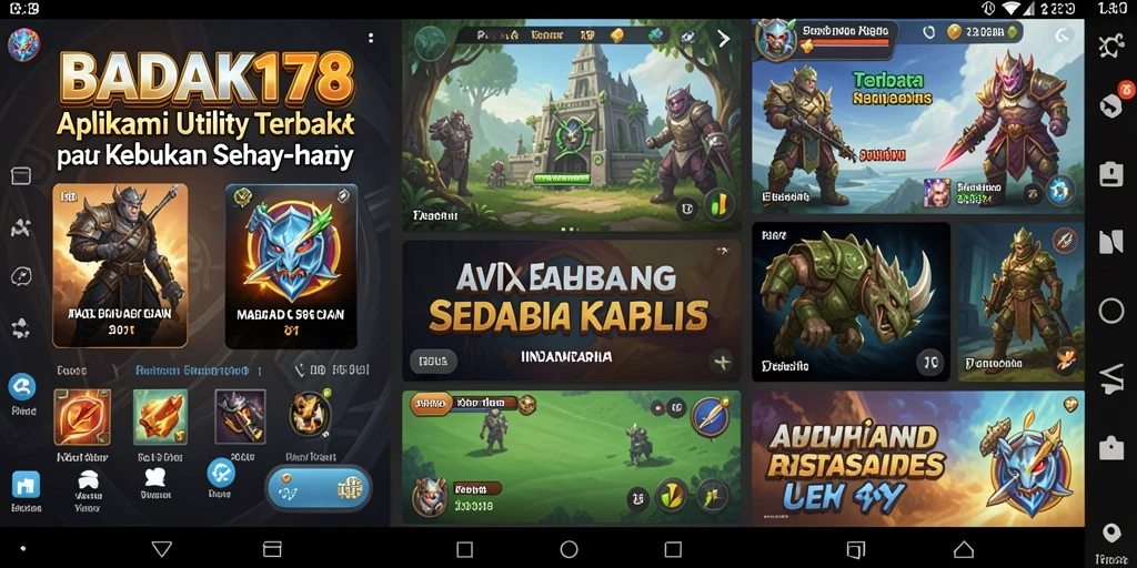Screenshot BADAK178 menampilkan fitur manajemen aplikasi yang intuitif.