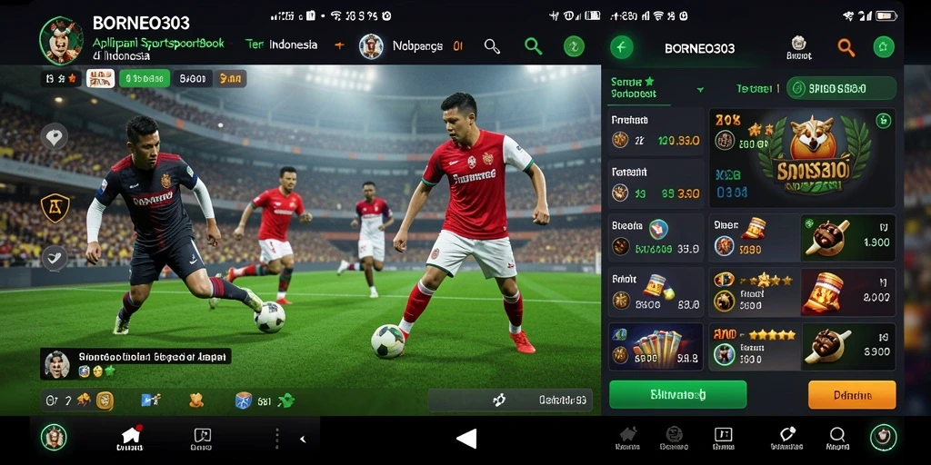 Tampilan gameplay BORNEO303 dalam pengalaman taruhan Sportsbook.