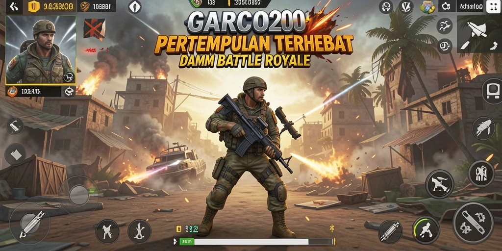 Gameplay seru dengan pertempuran intens di GARCO200.