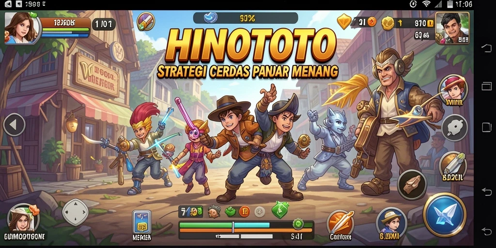 Tampilan dinamis dari gameplay HINOTOTO yang penuh strategi.