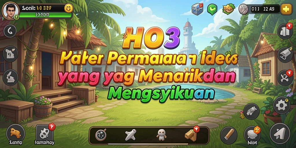 Screenshot gameplay HO3 yang menggambarkan suasana santai permainan Idle.