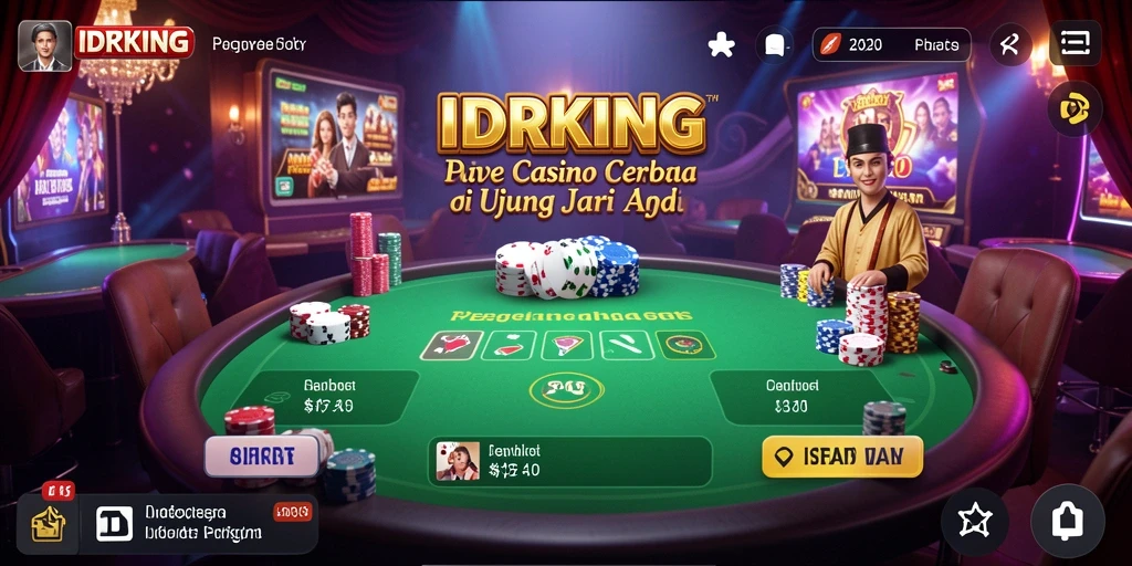 Tampilan gameplay Live Casino IDRKING yang menegangkan dan menarik.