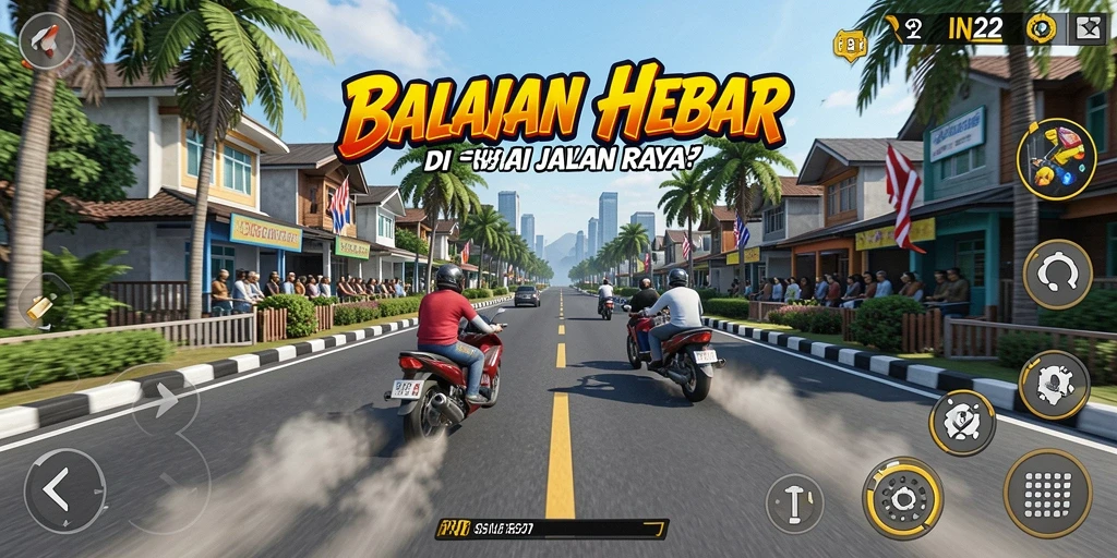 Tampilan gameplay <strong>IN22</strong> yang spektakuler dan mendebarkan.