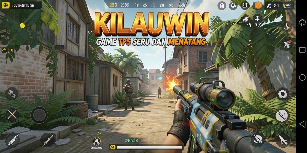 Tampilan seru gameplay KILAUWIN dalam aksi TPS.