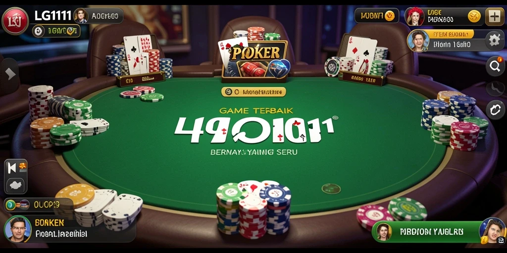 Tampilan gameplay seru dalam permainan Poker LG111.