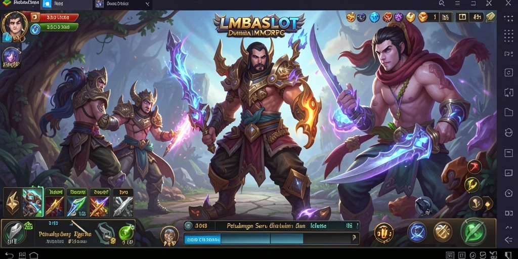 Tampilan gameplay menarik saat berpetualang di dunia LMBASLOT.