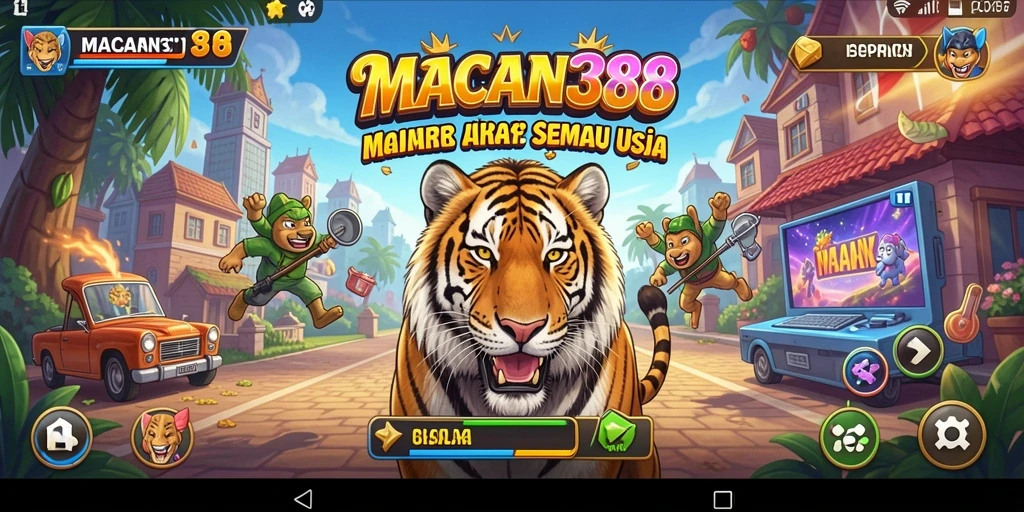 Tampilan gameplay <strong>MACAN388</strong> yang seru dan penuh aksi.