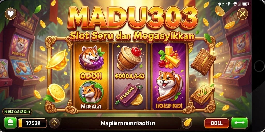 Tampilan gameplay Slot seru dengan grafis menarik di MADU303.