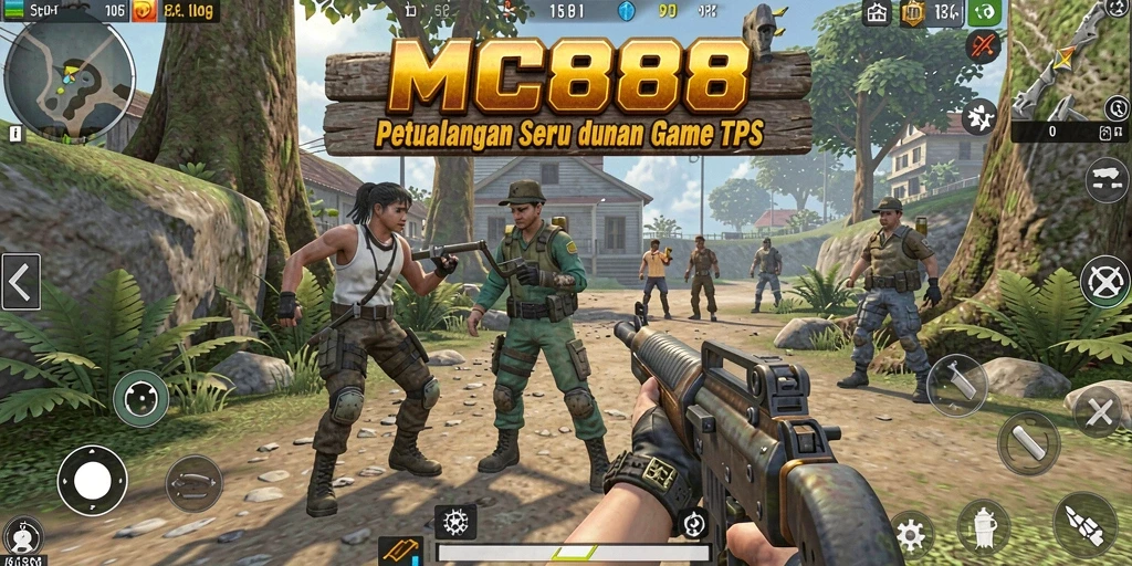 Tampilan gameplay seru dari <strong>MC888</strong> dengan aksi tembak-menembak yang mendebarkan.