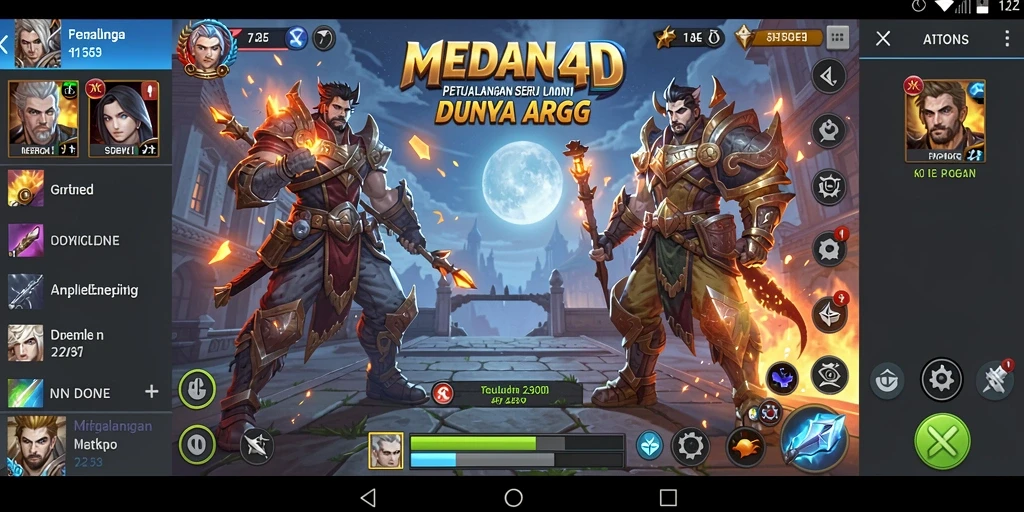 Screenshot MEDAN4D menampilkan aksi seru dalam permainan ARPG.