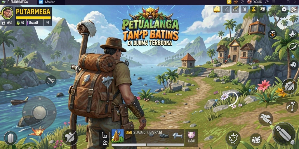 Tangkapan layar gameplay PUTARMEGA yang menampilkan eksplorasi mendalam.
