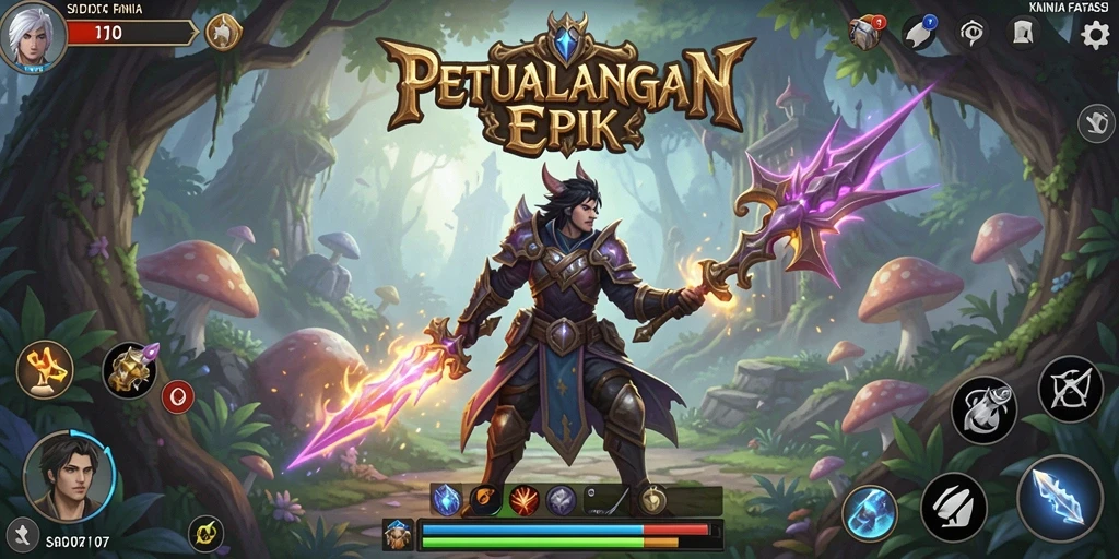 Gameplay SD107 yang epik saat menghadapi boss besar.