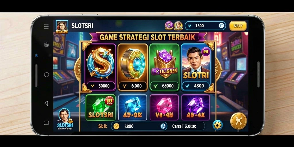 Tangkapan layar SLOTSRI menunjukkan pengalaman slot yang mendebarkan.