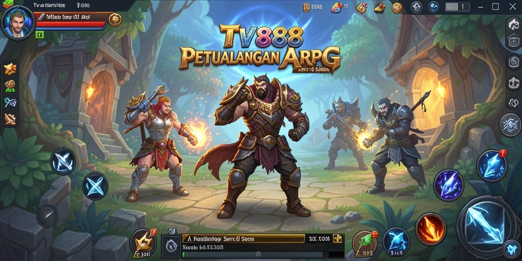 Tangkapan layar TV888 menampilkan aksi pertarungan yang mendebarkan dalam dunia ARPG.