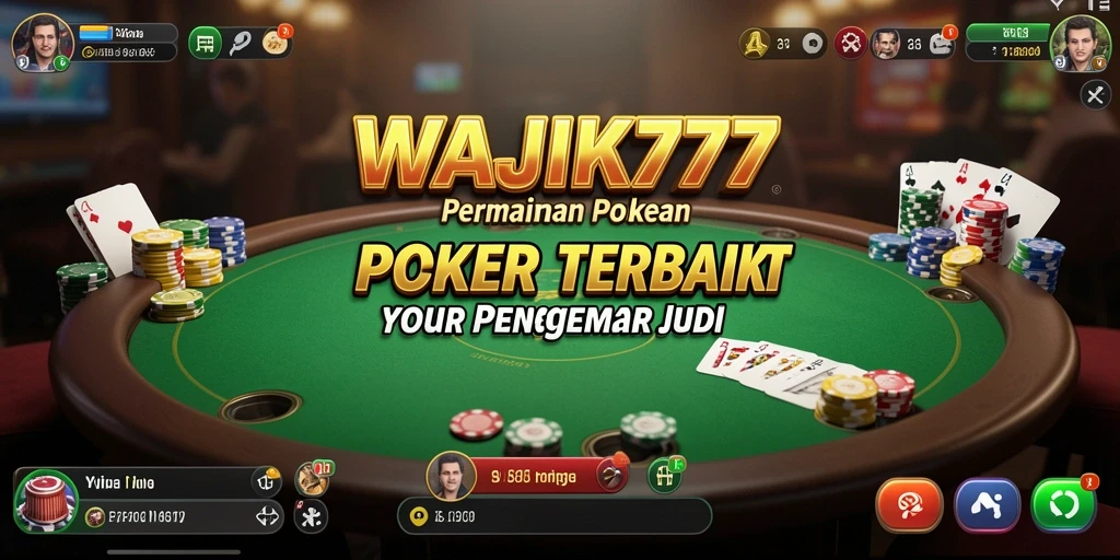 Tampilan gameplay seru dari WAJIK777 dengan berbagai meja Poker.